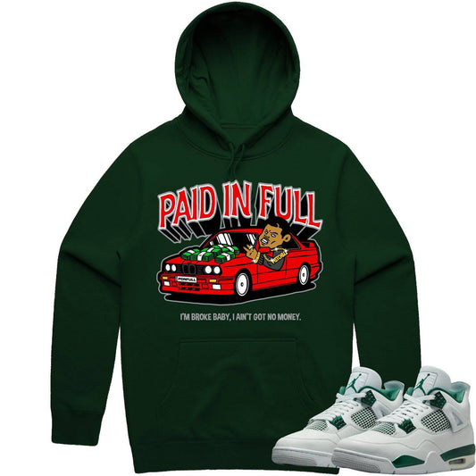 Oxidized Green 4s Hoodie - Jordan 4 Oxidized Green Hoodie - Paid