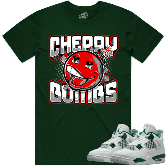 Oxidized Green 4s Shirt - Jordan 4 Oxidized Sneaker Tees - Cherry Bomb