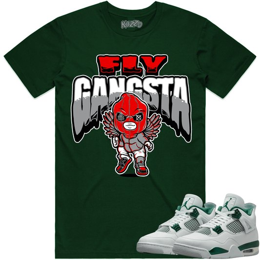 Oxidized Green 4s Shirt - Jordan 4 Oxidized Sneaker Tees - Fly Gangsta
