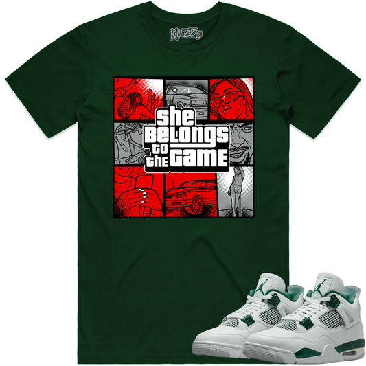 Oxidized Green 4s Shirt - Jordan 4 Oxidized Sneaker Tees - Game