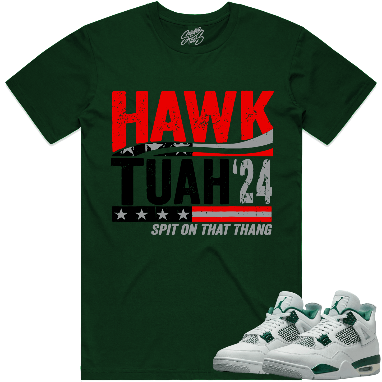 Oxidized Green 4s Shirt - Jordan 4 Oxidized Sneaker Tees - Hawk