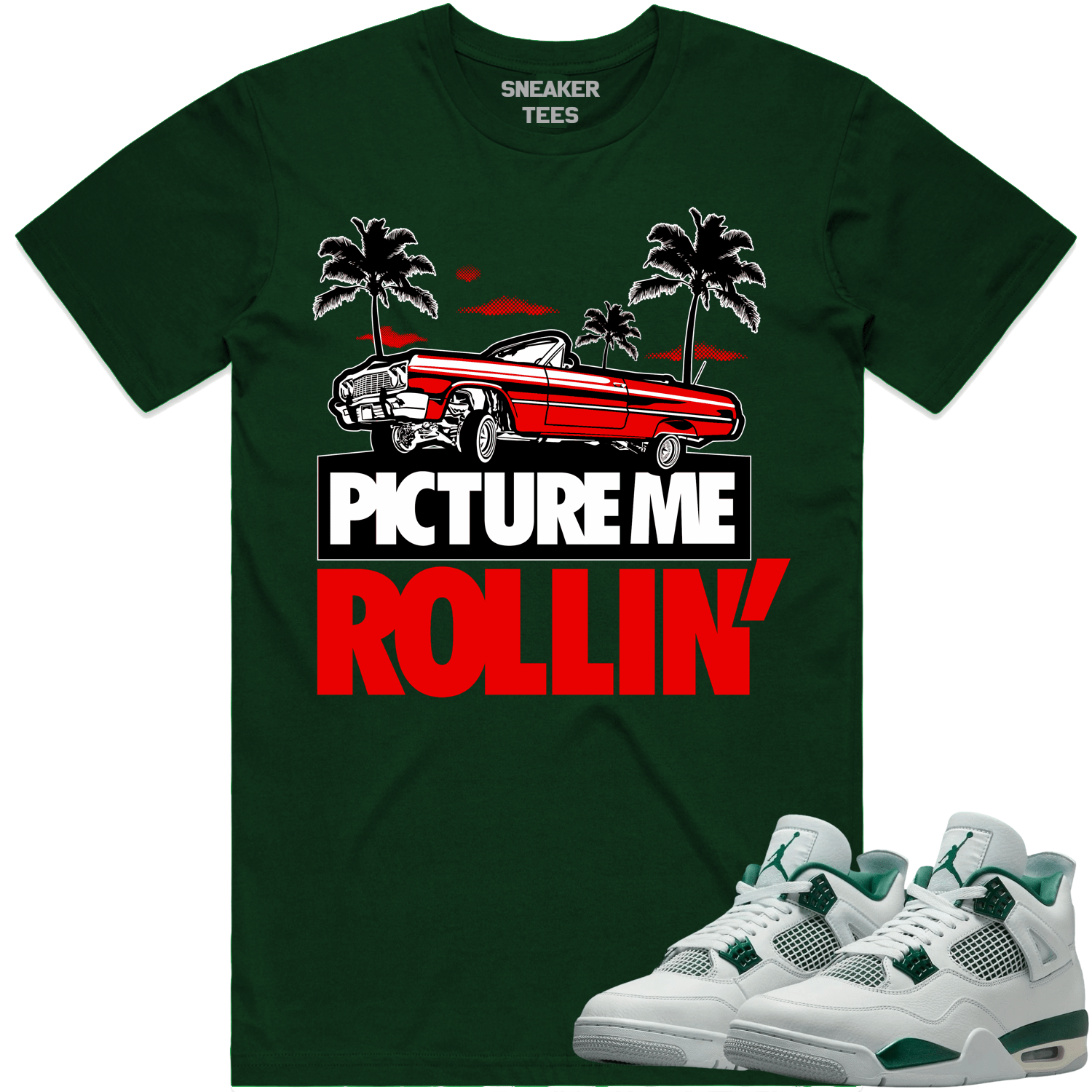 Oxidized Green 4s Shirt - Jordan 4 Oxidized Sneaker Tees - PMR