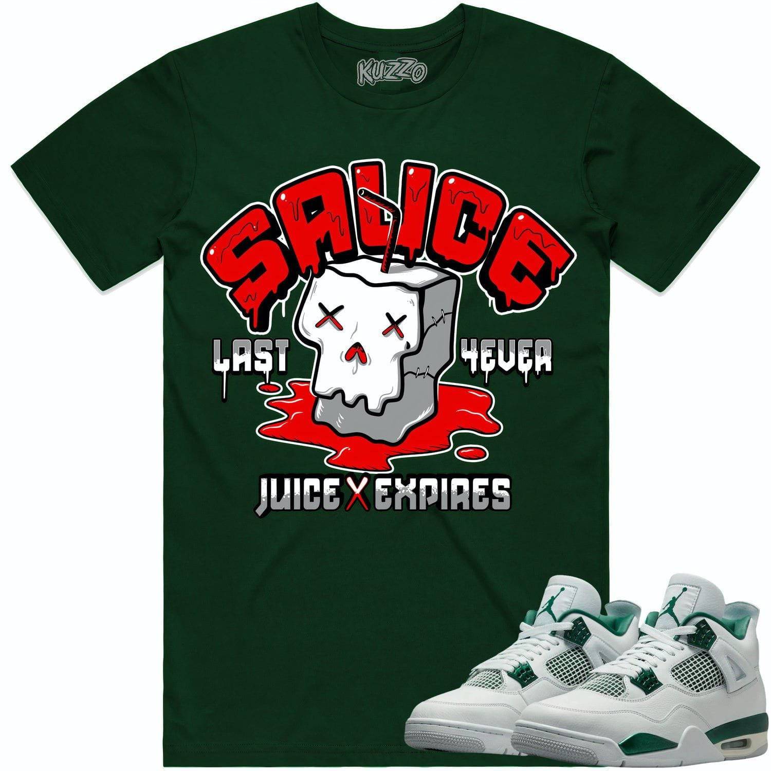 Oxidized Green 4s Shirt - Jordan 4 Oxidized Sneaker Tees - Sauce