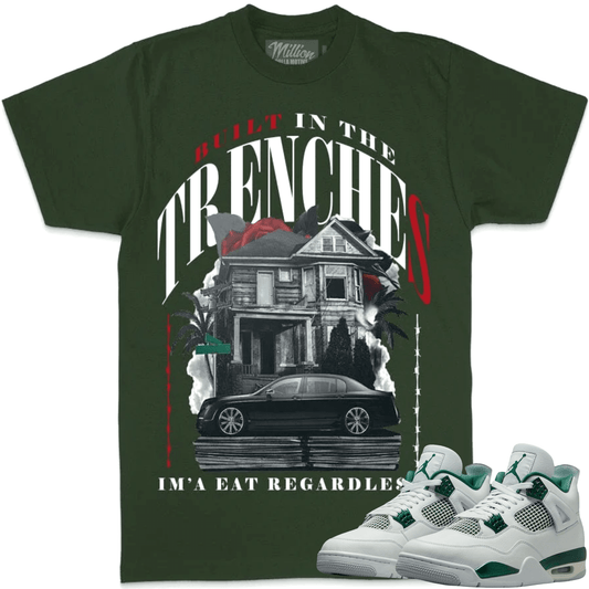Oxidized Green 4s Shirt - Jordan 4 Oxidized Sneaker Tees - Trenches