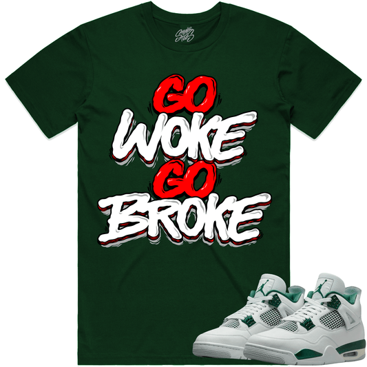 Oxidized Green 4s Shirt - Jordan 4 Oxidized Sneaker Tees - Woke