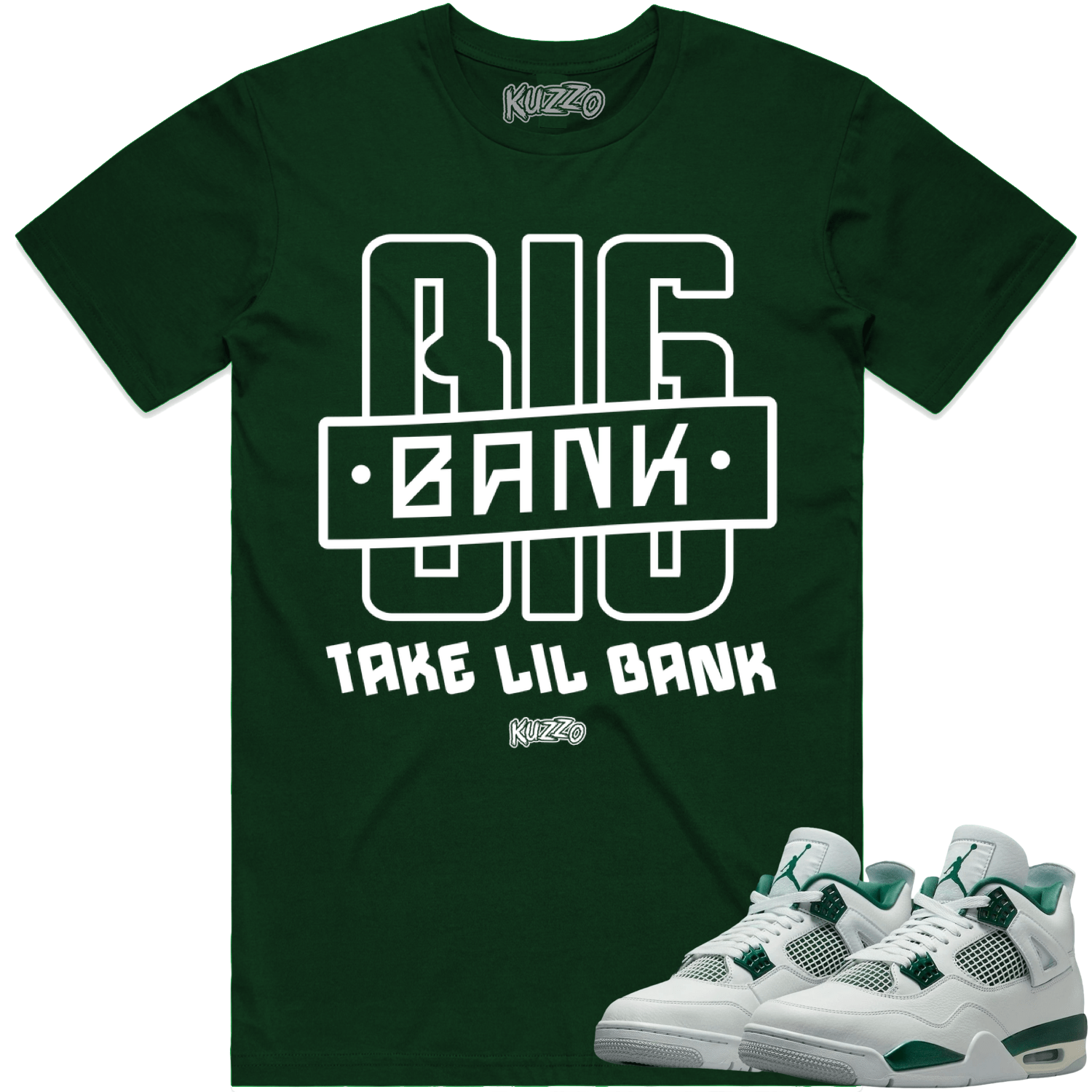 Oxidized Green 4s Shirts - Jordan 4 Oxidized Green Shirt - Big Bank