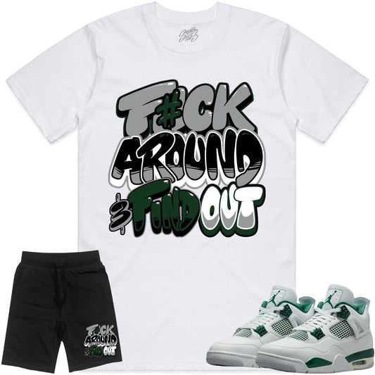 Oxidized Green 4s Sneaker Outfits - Jordan Retro 4 Shirts - F#CK