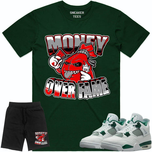 Oxidized Green 4s Sneaker Outfits - Shirt and Shorts - MOF