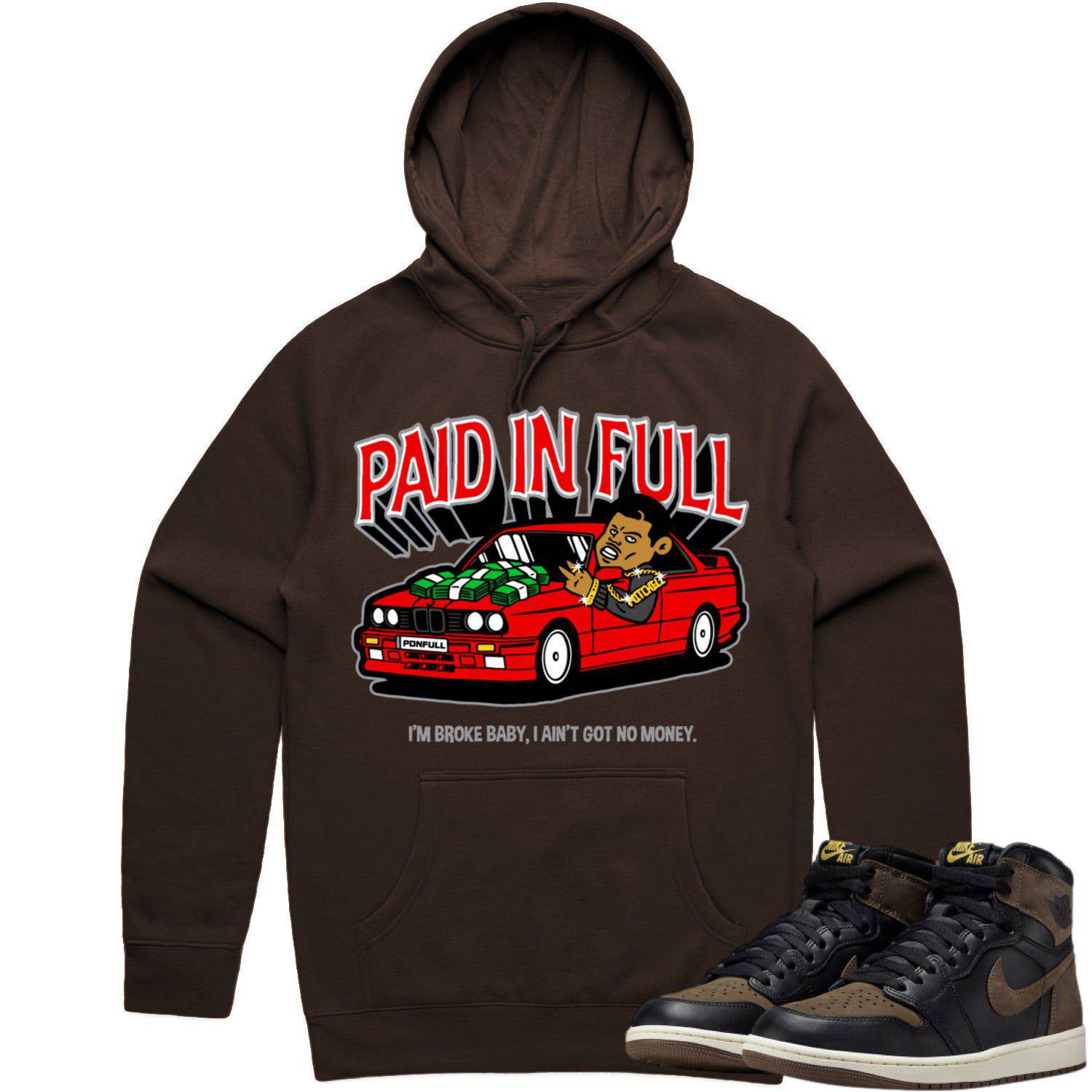 Palomino 1s Hoodie - Jordan 1 Palomino 1s Hoodie - Red Paid