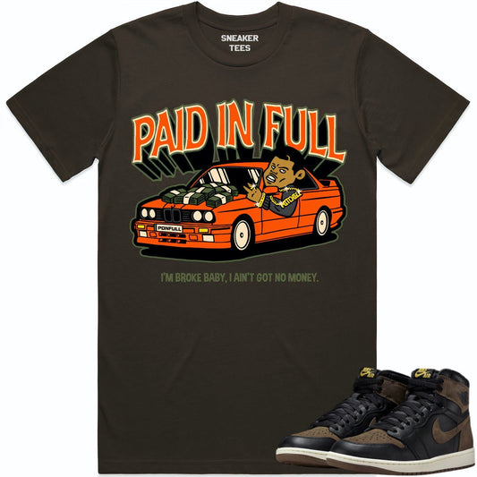 Palomino 1s Shirt - Jordan 1 Palomino Sneaker Tees - Celadon Paid