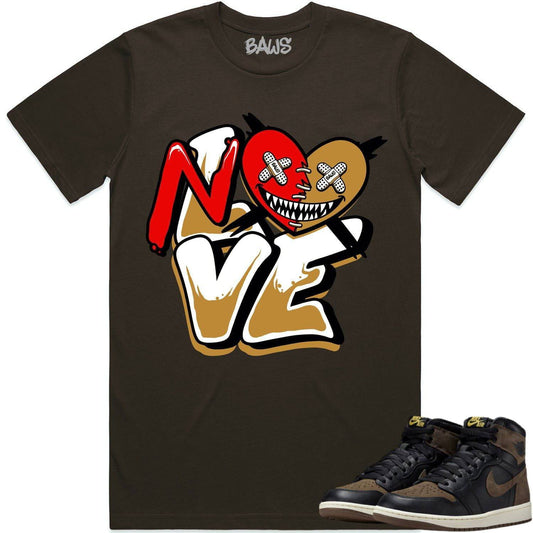 Palomino 1s Shirt - Jordan 1 Palomino Sneaker Tees - Wheat No Love