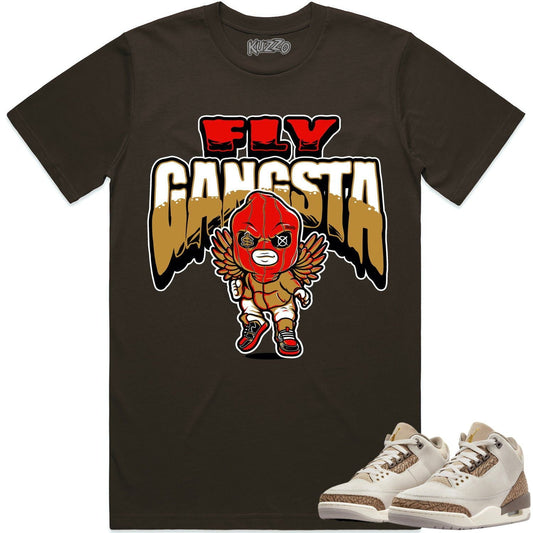 Palomino 3s Shirt - Jordan 3 Palomino Sneaker Tees - Fly Gangsta
