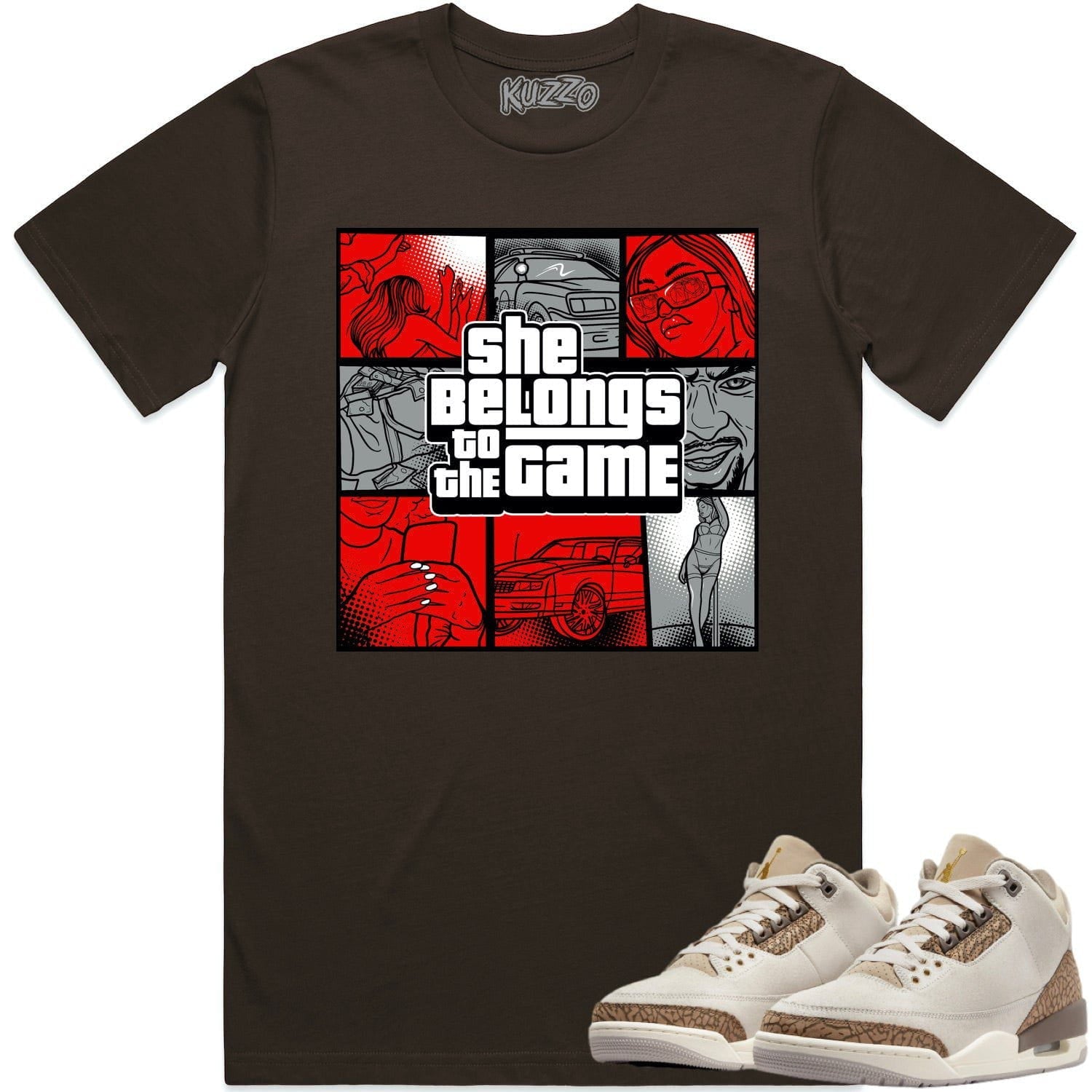 Palomino 3s Shirt - Jordan 3 Palomino Sneaker Tees - Game