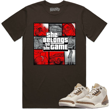 Palomino 3s Shirt - Jordan 3 Palomino Sneaker Tees - Game