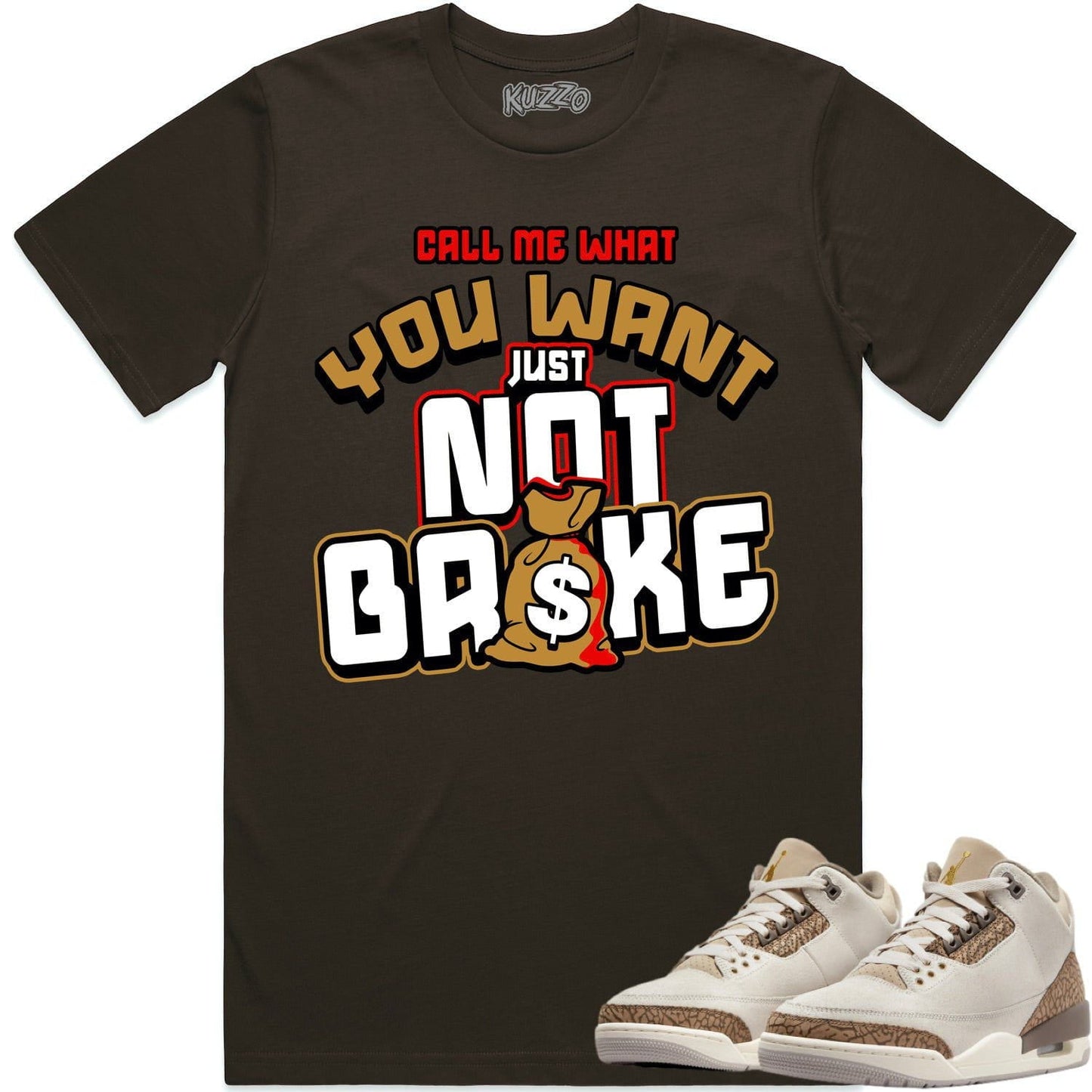 Palomino 3s Shirt - Jordan 3 Palomino Sneaker Tees - Not Broke