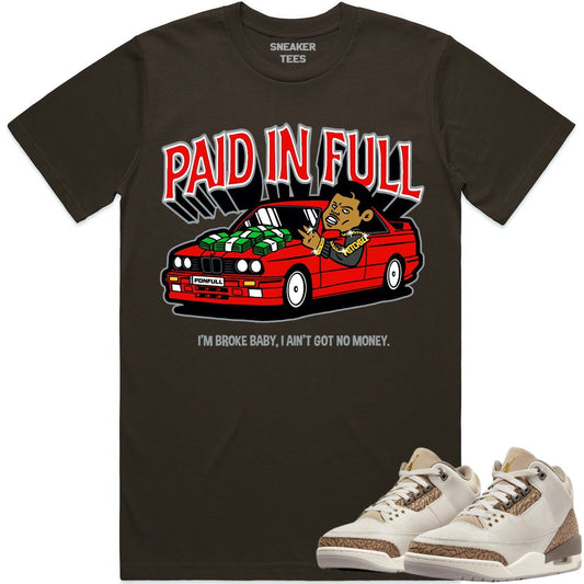 Palomino 3s Shirt - Jordan 3 Palomino Sneaker Tees - Red Paid