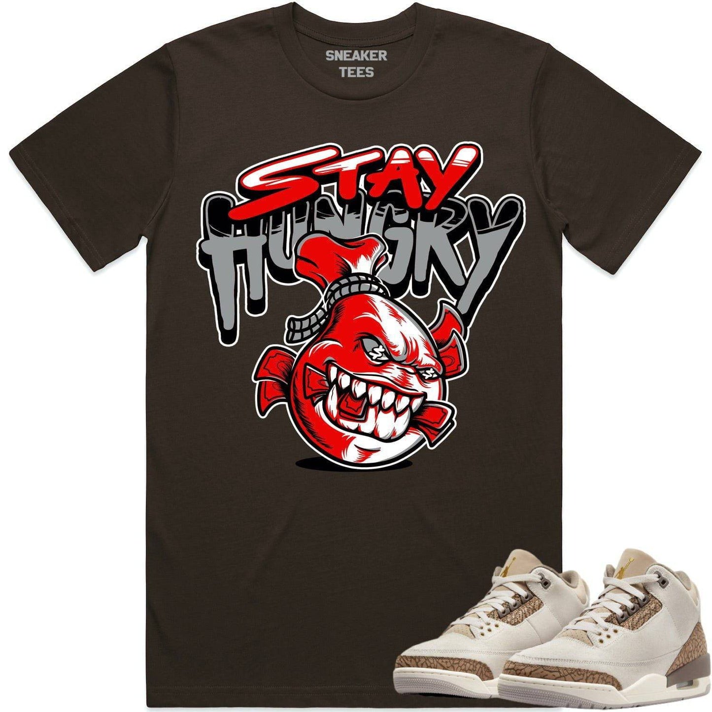 Palomino 3s Shirt - Jordan 3 Palomino Sneaker Tees - Stay Hungry