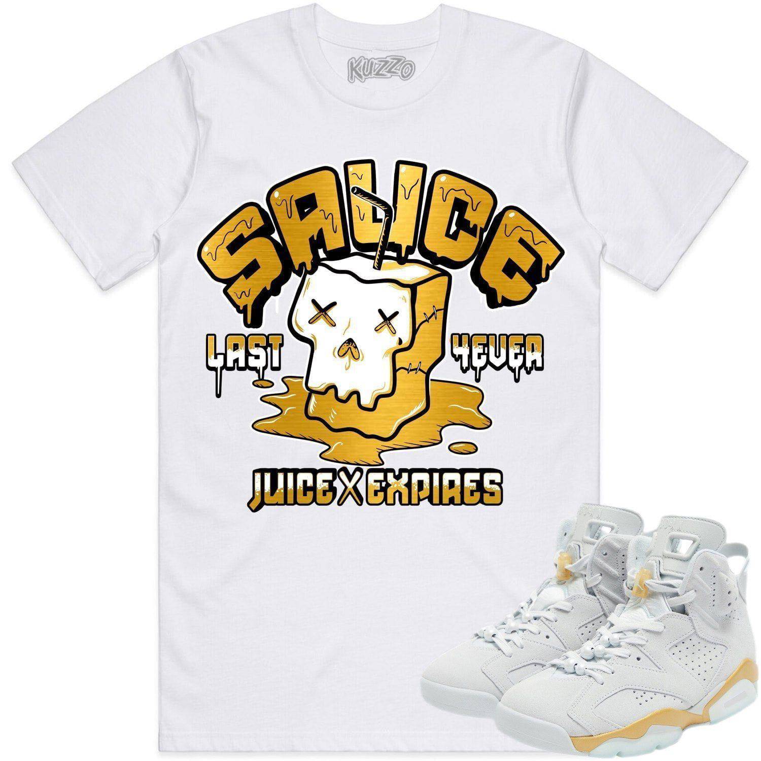 Paris Pearl 6s Shirt - Jordan 6 Paris Pearl Sneaker Tees - Sauce