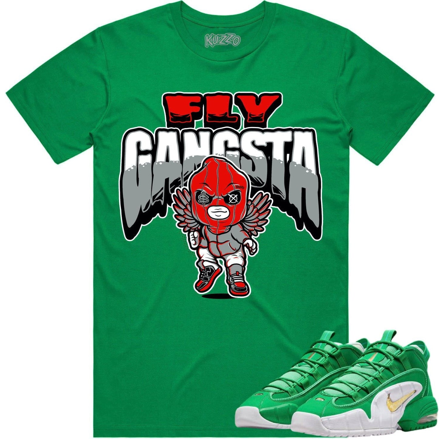 Penny 1 Stadium Green 1s Shirt - Sneaker Tees - Red Fly Gangsta