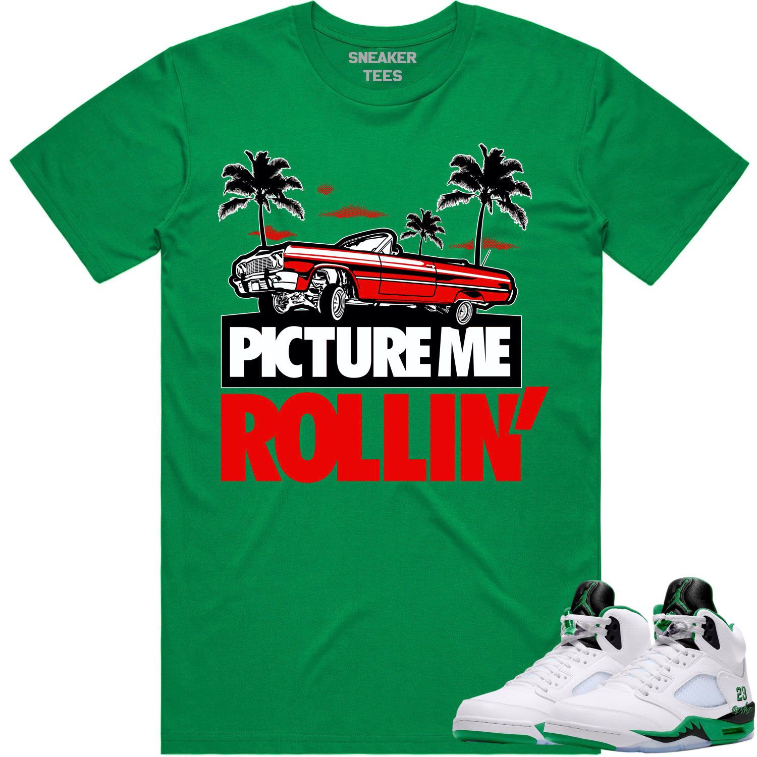Penny 1 Stadium Green 1s Shirt - Sneaker Tees - Red Picture