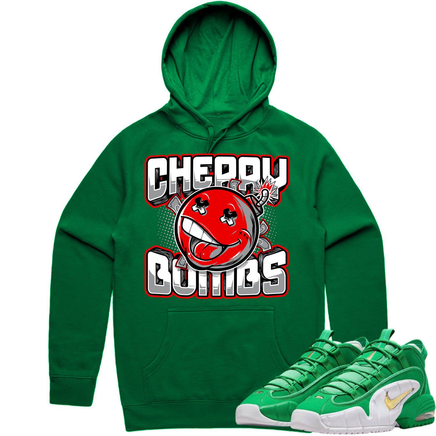 Penny 1 Stadium Green Hoodie - Penny 1s Hoodie - Cherry Bombs