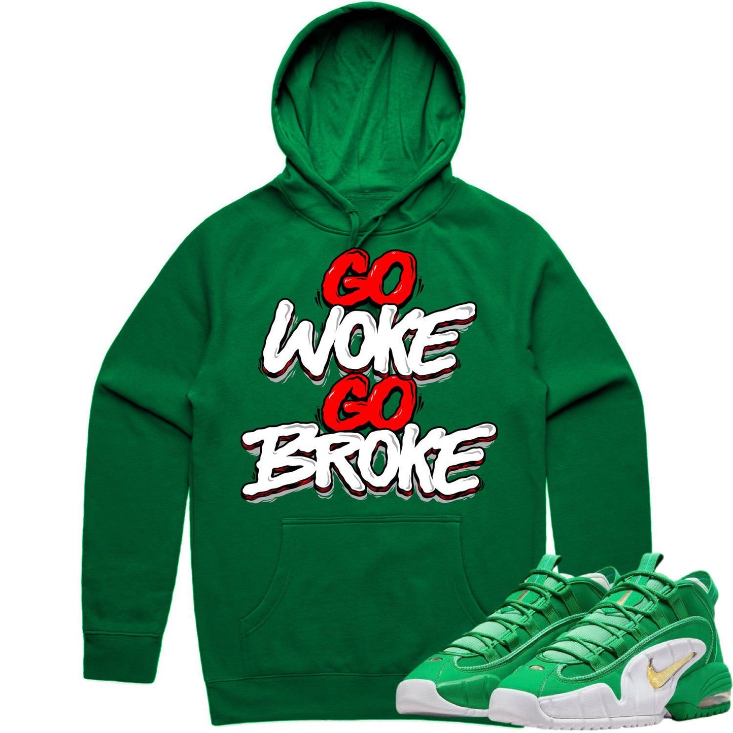 Penny 1 Stadium Green Hoodie - Penny 1s Hoodie - Go Woke Go Broke