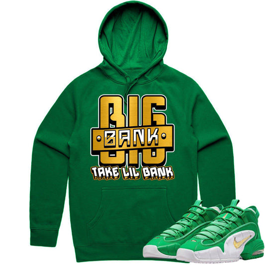 Penny 1 Stadium Green Hoodie - Penny 1s Hoodie - Gold Metallic Bank