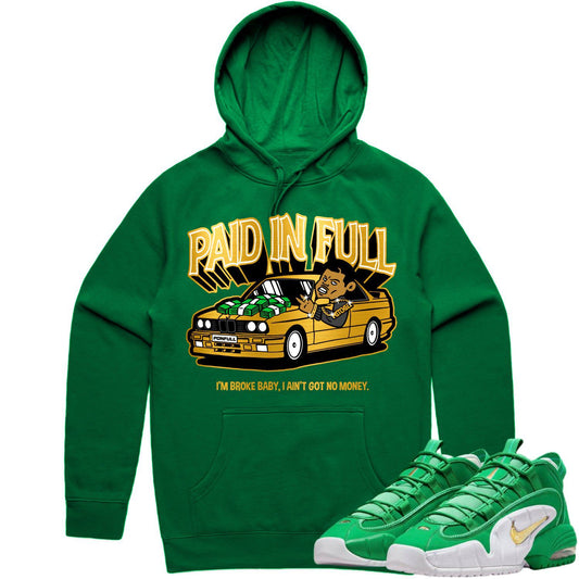Penny 1 Stadium Green Hoodie - Penny 1s Hoodie - Gold Metallic Paid