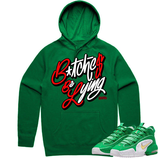 Penny 1 Stadium Green Hoodie - Penny 1s Hoodie - Red BBL