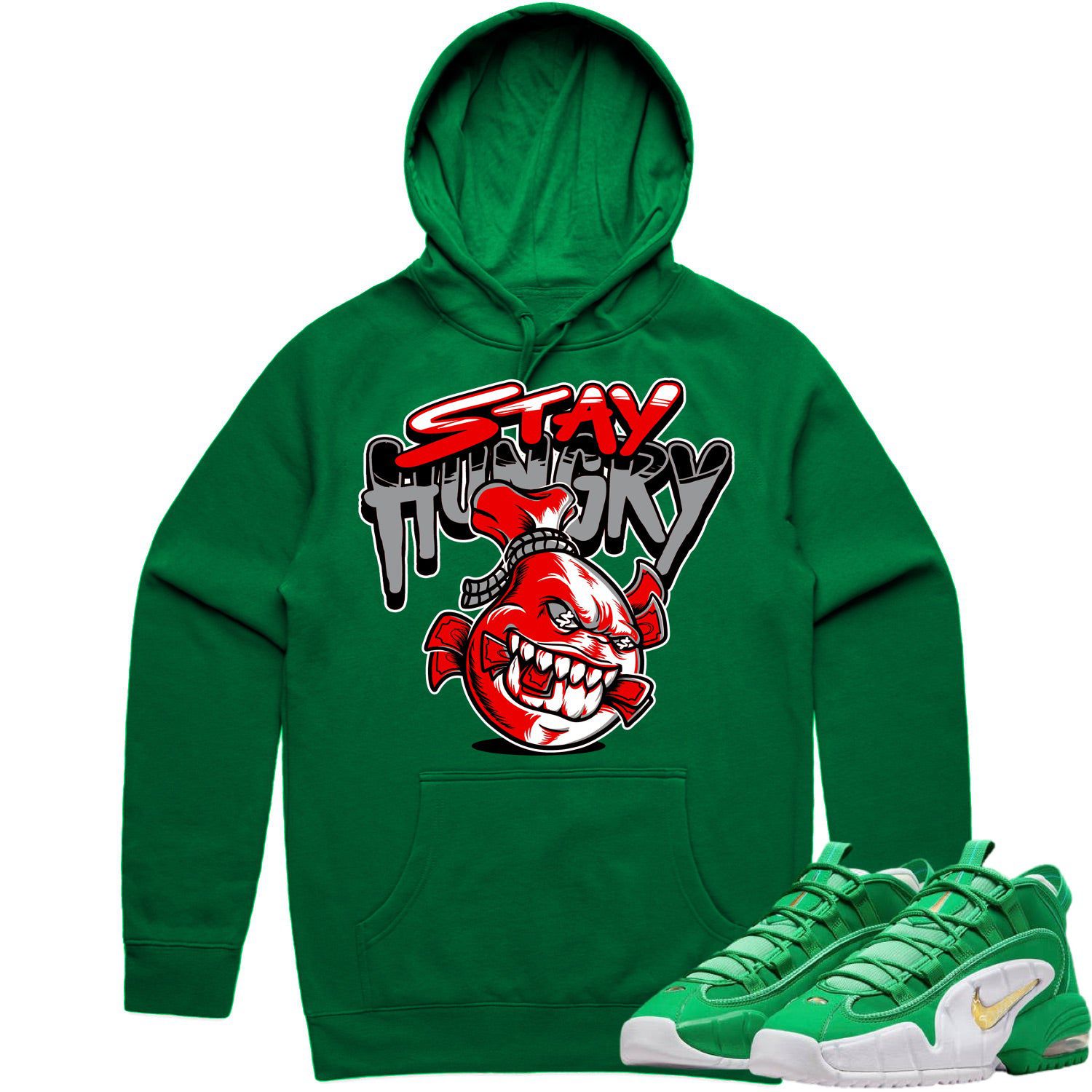 Penny 1 Stadium Green Hoodie - Penny 1s Hoodie - Stay Hungry