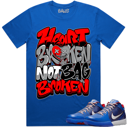 Philly 4s Shirt - Kobe 4 Philly Sneaker Tees - Heart Broken Baws