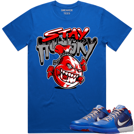 Philly 4s Shirt - Kobe 4 Philly Sneaker Tees - Red Stay Hungry