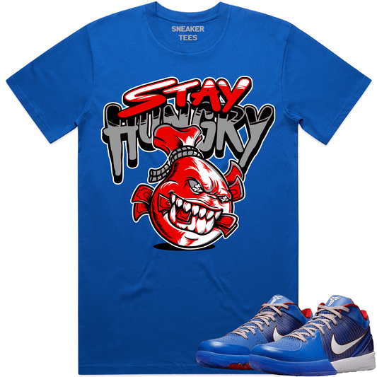 Philly 4s Shirt - Kobe 4 Philly Sneaker Tees - Red Stay Hungry