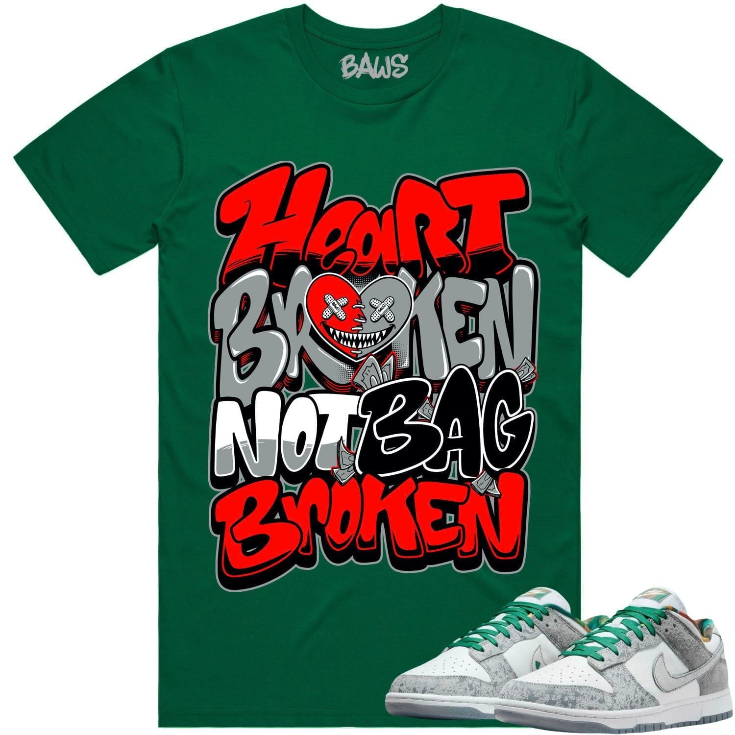 Philly Dunks Shirt - Dunks Sneaker Tees - Heart Broken Baws