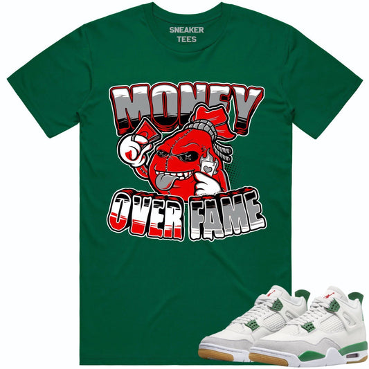 Pine Green 4s Shirt - Jordan 4 Pine Green Shirt - Money over Fame