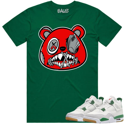 Pine Green 4s Shirt - Jordan Retro 4 Pine Green Shirt - Money Talks