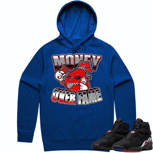 Playoff 8s Hoodie - Jordan 8 Playoffs Hoodie - Money Over Fame