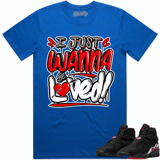 Playoff 8s Shirt - Jordan Retro 8 Playoff Sneaker Tees - Loved