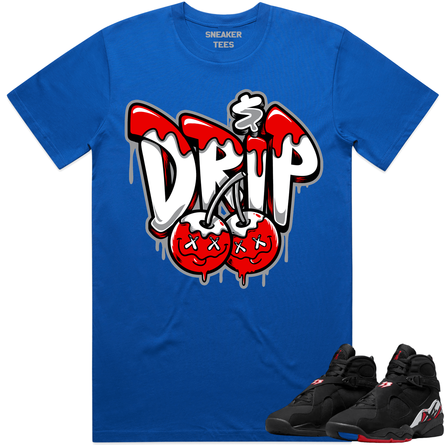 Playoff 8s Shirt - Jordan Retro 8 Playoff Sneaker Tees - Money Drip