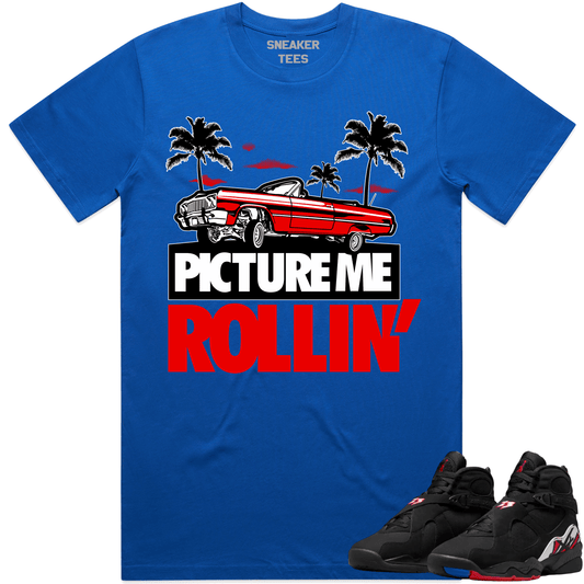 Playoff 8s Shirt - Jordan Retro 8 Playoff Sneaker Tees - Red Picture