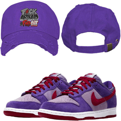 Plum Dunks Dad Hat - Dunks Hats - Red F#ck