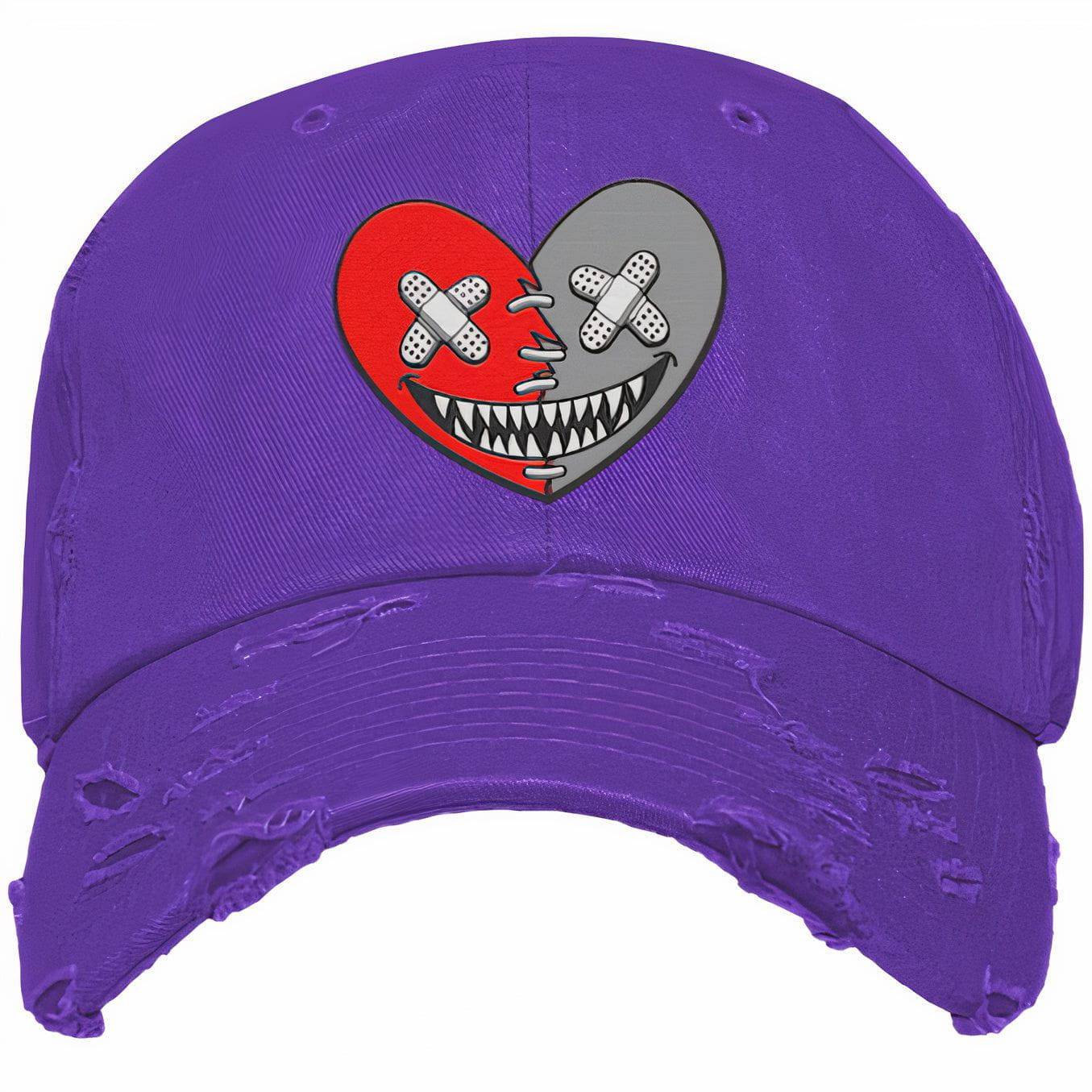 Plum Dunks Dad Hat - Dunks Hats - Red Heart Baws