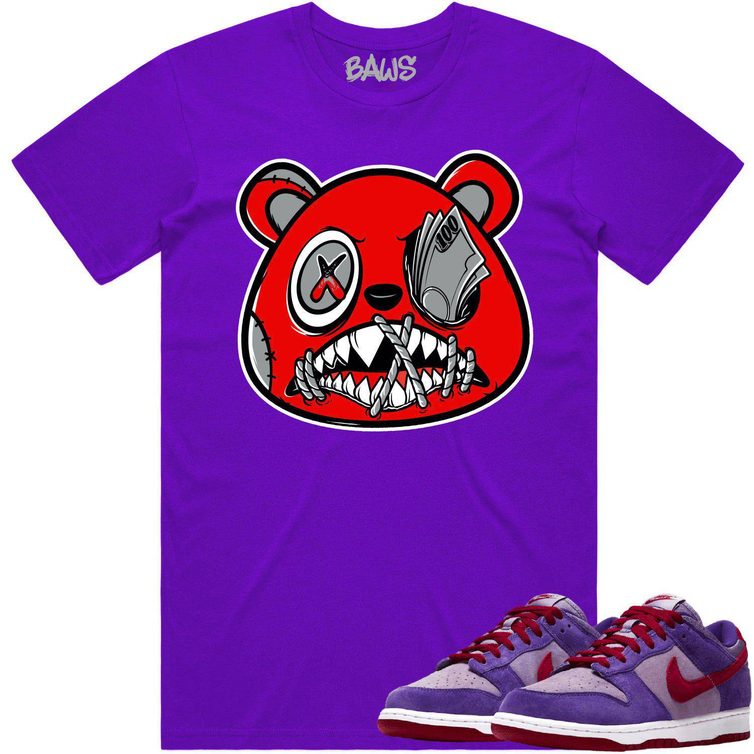 Plum Dunks Shirt - Dunks Sneaker Tees - Angry Money Talks