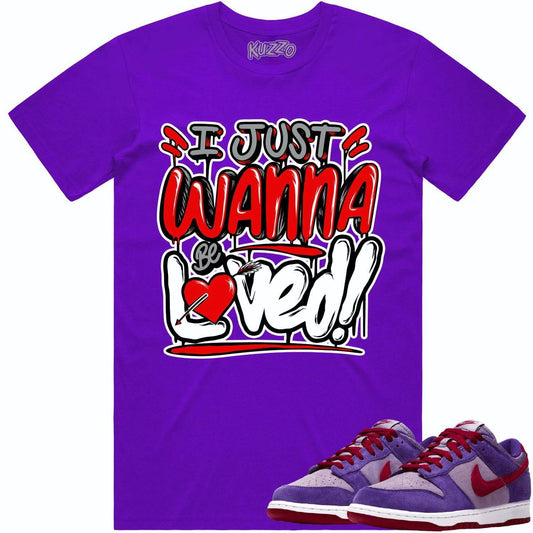 Plum Dunks Shirt - Dunks Sneaker Tees - Loved