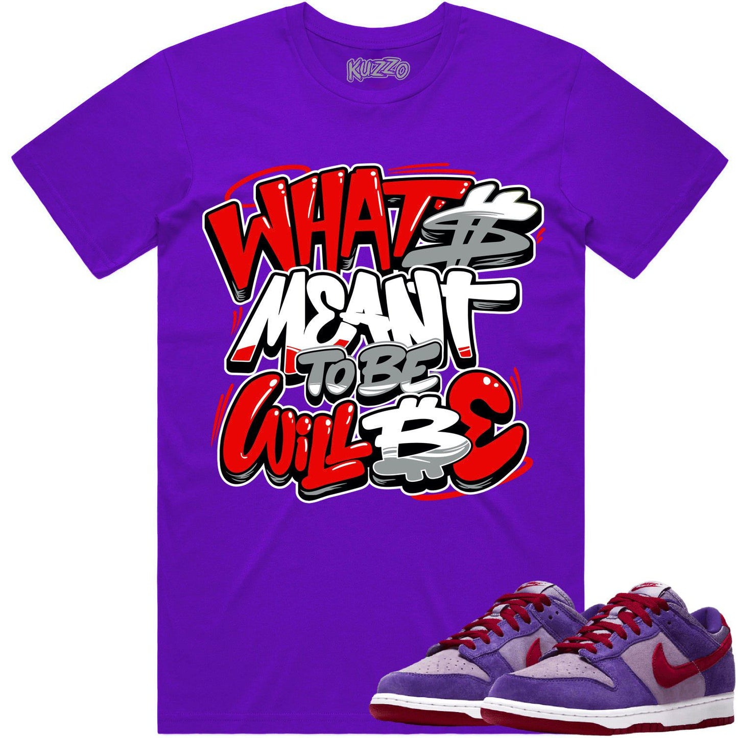 Plum Dunks Shirt - Dunks Sneaker Tees - Meant to Be
