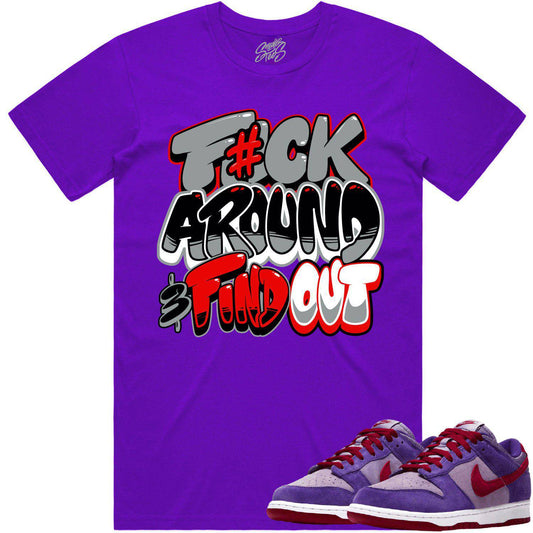 Plum Dunks Shirt - Dunks Sneaker Tees - Million Bucks