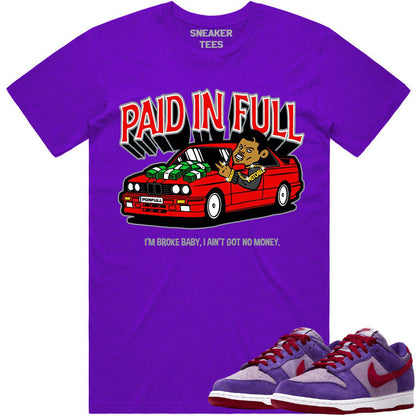 Plum Dunks Shirt - Dunks Sneaker Tees - Paid