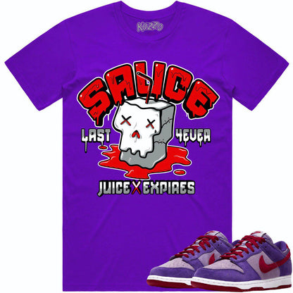 Plum Dunks Shirt - Dunks Sneaker Tees - Sauce