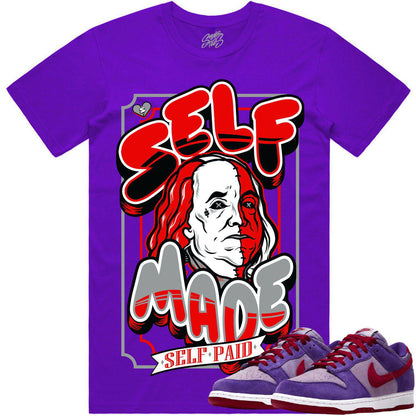 Plum Dunks Shirt - Dunks Sneaker Tees - Self Made