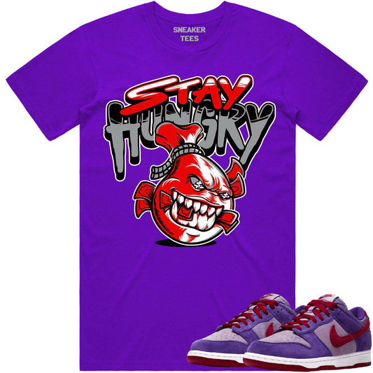 Plum Dunks Shirt - Dunks Sneaker Tees - Stay Hungry